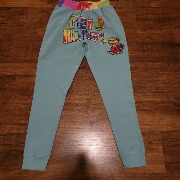 Streetwear Civilized Get Money Sweatpants T Shirt Set Small Graffiti tie - Picture 4 of 9